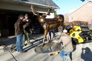 life-size-bronze-sculpture-garage