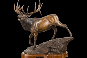 the-challenge-bronze-elk-sculpture